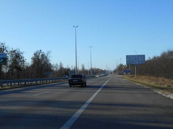 Фото рекламной плоскости по адресу с. Гурівщина, траса М-06 Київ-Чоп (Житомир), км 30+350 право