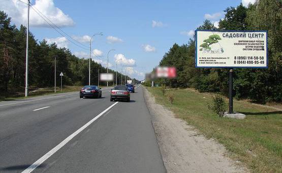 Фото рекламної площини за адресою Конча Заспа (А) - пов на Жовтень (первый от поворота) на Киев