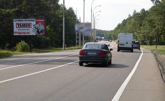 Фото рекламной плоскости по адресу Конча Заспа (В)-второй от КП - на Киев