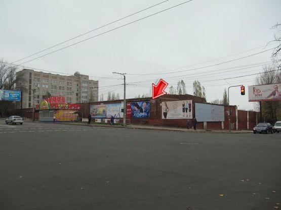 Фото рекламной плоскости по адресу Чикаленка ул., (воинская часть) (фасад)