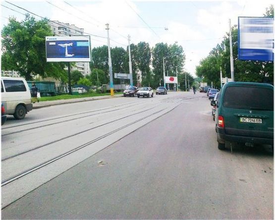 Фото рекламной плоскости по адресу Миколайчука ул., (конеч. трам) м.2