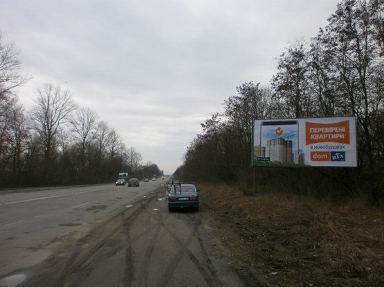 Фото рекламної площини за адресою Хмельницька траса 6 А (з міста)