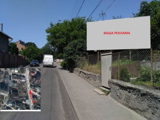 Фото рекламной плоскости по адресу вул. Замонастирська - від рогатки