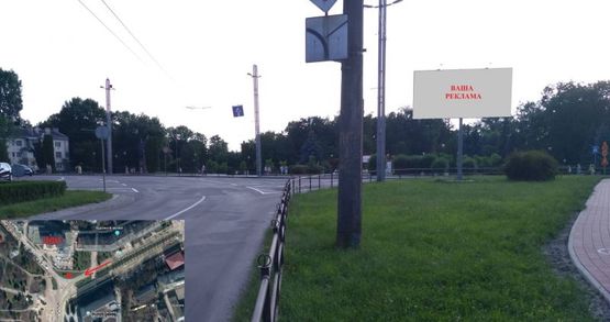 Фото рекламной плоскости по адресу вул. С. Крушельницької - напроти ДФС
