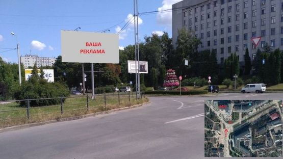 Фото рекламной плоскости по адресу вул. С. Крушельницької - напроти ДФС