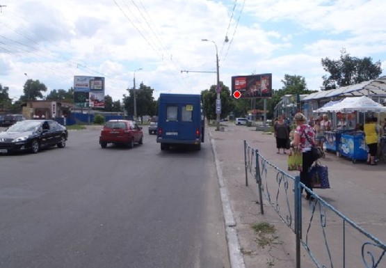Фото рекламной плоскости по адресу Ивана Мазепы ул. (рынок "Висла")
