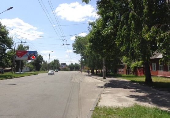 Фото рекламной плоскости по адресу 1 Мая ул. 77 - Афанасия Шафонского ул. - Молодчего ул., к центру