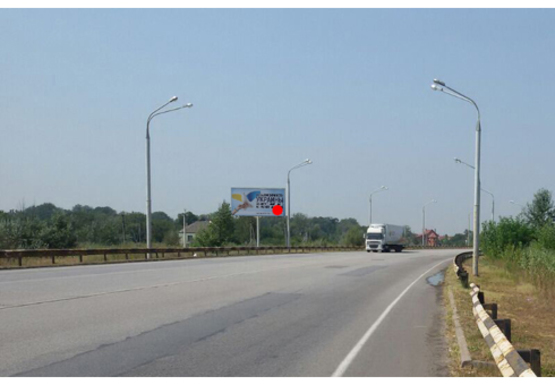 Фото рекламной плоскости по адресу Автодорога Днепропетровск-Киев, напротив Лазарева ул.