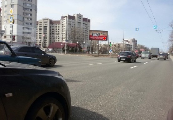 Фото рекламной плоскости по адресу Московский пр. - Морозова ул. (в центр)