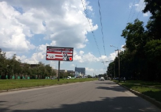 Фото рекламной плоскости по адресу Московский пр. (напротив д. № 251)
