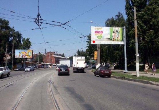 Фото рекламної площини за адресою Конева ул., 7 - Малогончаровская ул.