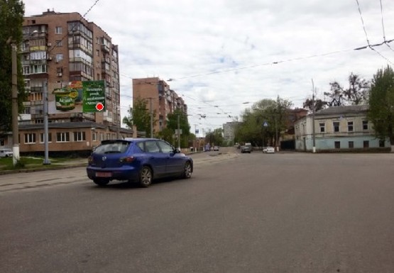 Фото рекламної площини за адресою Конева ул., 7 - Малогончаровская ул.