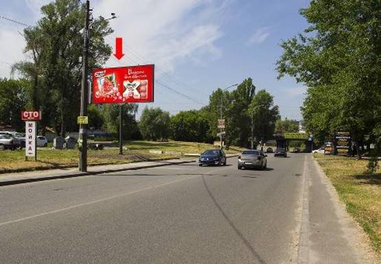 Фото рекламної площини за адресою Отрадный пр., 107, из центра