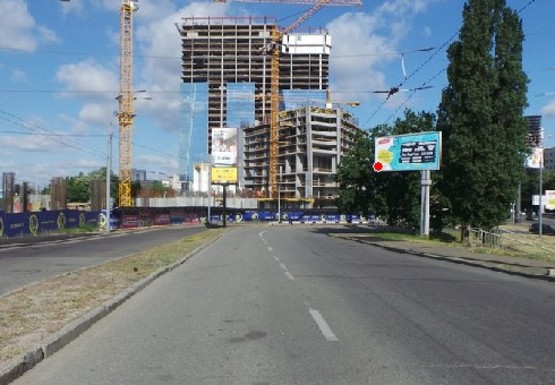 Фото рекламной плоскости по адресу Победы пр., въезд на Воздухофлотский мост