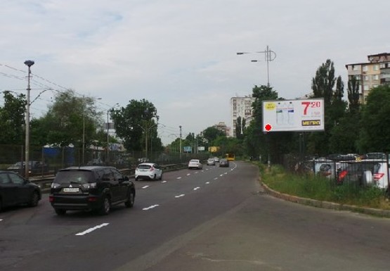 Фото рекламної площини за адресою Борщаговская ул. - Шолуденко ул.