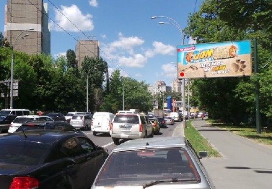 Фото рекламной плоскости по адресу Вадима Гетьмана ул., 27