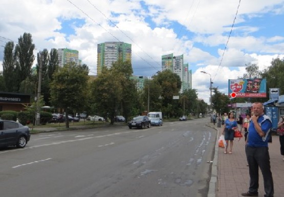 Фото рекламной плоскости по адресу Вышгородская ул., 30
