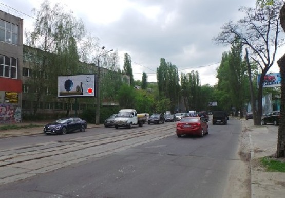 Фото рекламної площини за адресою Глубочицкая ул., Швейная фабрика "Дана"