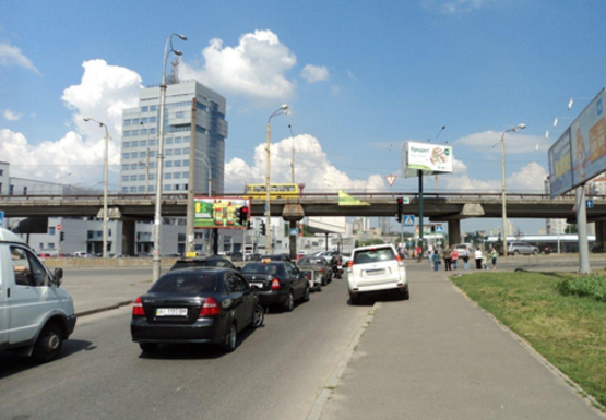 Фото рекламной плоскости по адресу Науки пр. - Голосеевская ул. (400м до  Московской пл.)