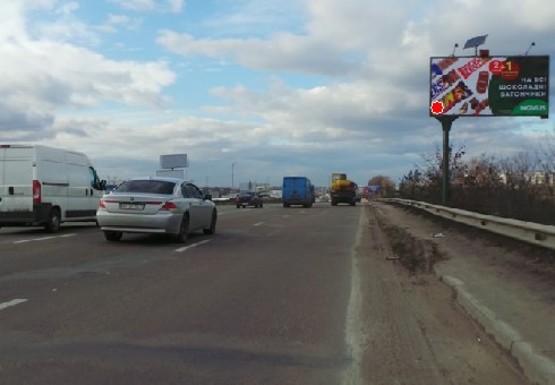 Фото рекламной плоскости по адресу Кольцевая дорога (Жулянский мост)