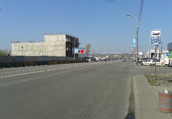 Фото рекламної площини за адресою Днепровская набережная, 500м от Анны Ахматовой ул.