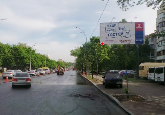 Фото рекламной плоскости по адресу Васильковская ул., 53а