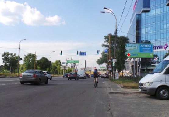 Фото рекламної площини за адресою Днепровская набережная - Павла Тычины пр.