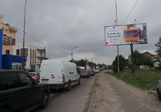 Фото рекламной плоскости по адресу Стеценко ул., 350м до поворота на Городскую ул.