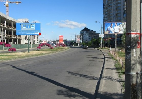 Фото рекламной плоскости по адресу Днепровская набережная - Тальновская ул.