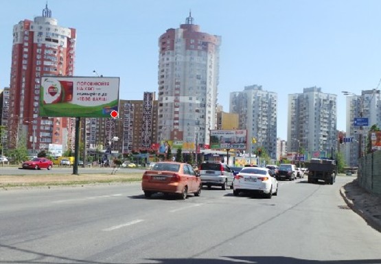 Фото рекламної площини за адресою Днепровская набережная - Тальновская ул.