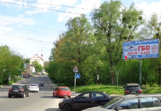 Фото рекламной плоскости по адресу Ольжича ул. - Сырецкая ул.