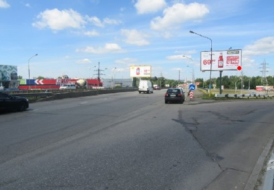 Фото рекламної площини за адресою Богатырская ул., съезд на Оболонский пр.