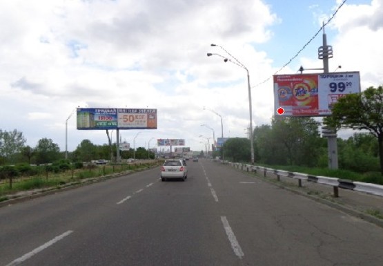 Фото рекламної площини за адресою Оболонский пр., между эл.оп. 25 и 27