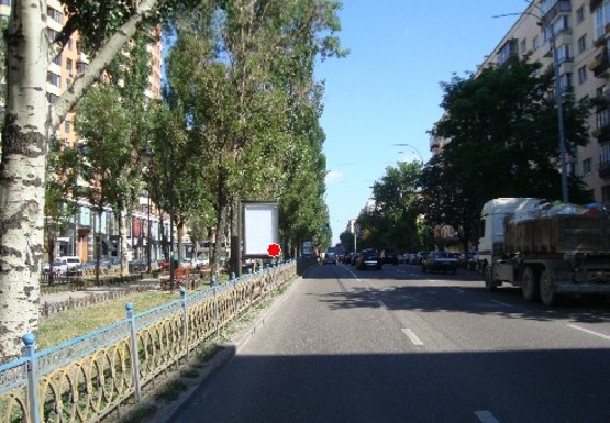 Фото рекламної площини за адресою Леси Украинки б-р., 14