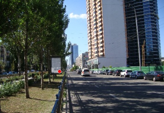 Фото рекламної площини за адресою Леси Украинки бул. (напротив д., 16)