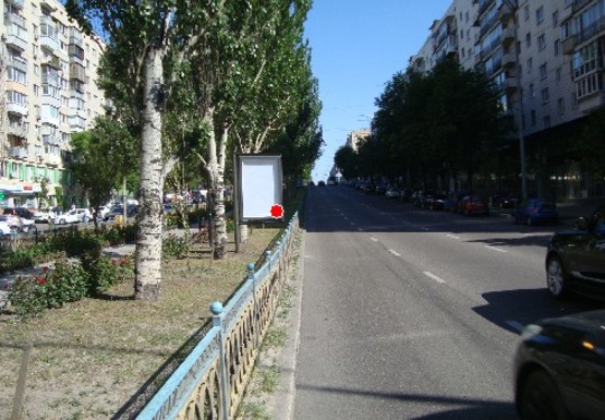 Фото рекламной плоскости по адресу Леси Украинки б-р., 20