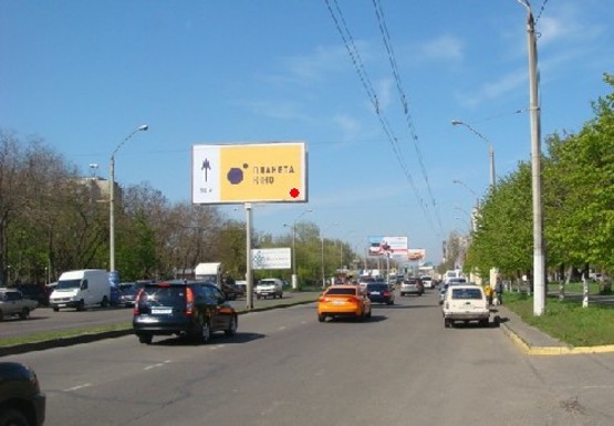 Фото рекламной плоскости по адресу Небесной Сотни пр., 47/3 Б