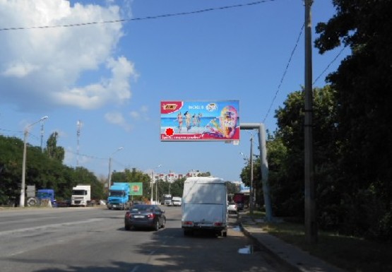 Фото рекламной плоскости по адресу Киевское шоссе, 100м. до ул. Химической