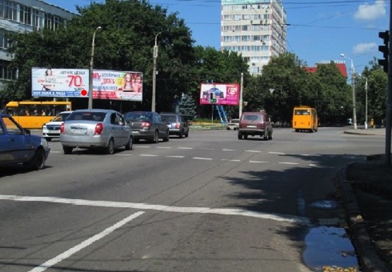 Фото рекламной плоскости по адресу Шевченко пр-т. - Леваневского ул.