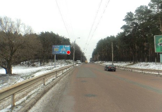 Фото рекламной плоскости по адресу Героев Чернобыля ул., Проектная ул., дамба