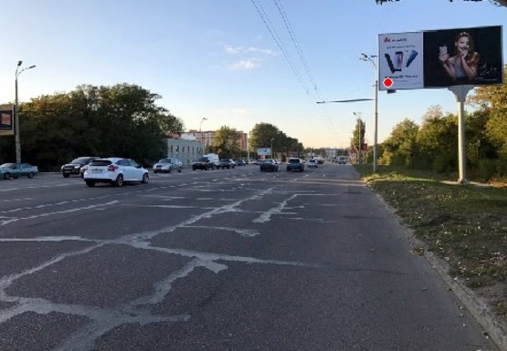 Фото рекламной плоскости по адресу Запорожское шоссе - Труда пр.