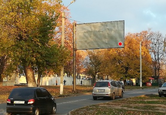 Фото рекламної площини за адресою Ивана Камышева ул. - Академика Павлова ул.