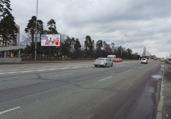 Фото рекламної площини за адресою Броварской пр. (напротив дома №9 по ул. Киото)