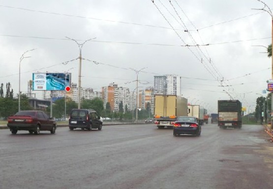 Фото рекламної площини за адресою Ак. Заболотного ул., 16 (на розделителе)