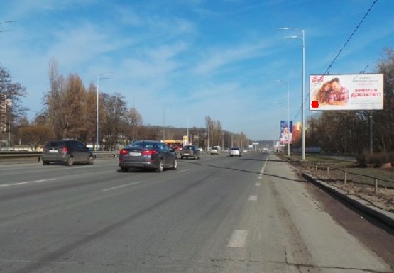 Фото рекламної площини за адресою Столичне шоссе (напротив азс "ШЕЛЛ")