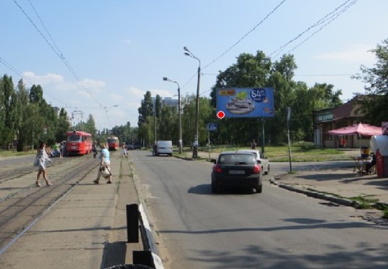 Фото рекламной плоскости по адресу Курнатовского ул. - Микитенко ул., напротив дома №15