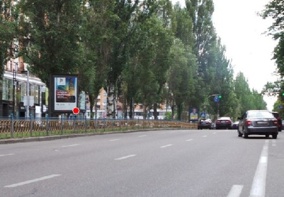 Фото рекламной плоскости по адресу Леси Украинки б-р., 14