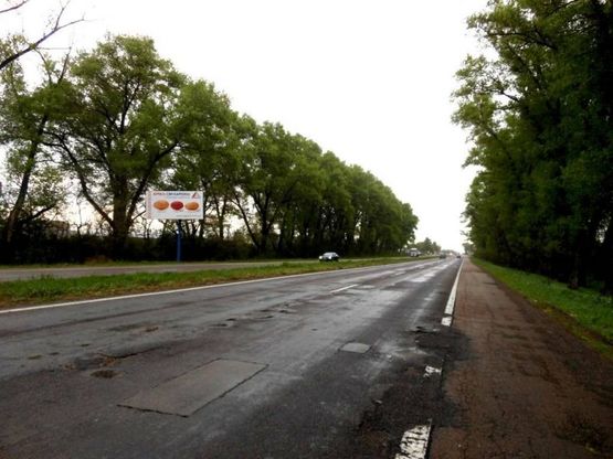 Фото рекламной плоскости по адресу Чернігівська траса, М-01, км 52+850 ліво, с. Семиполки