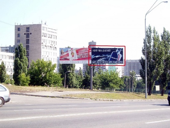 Фото рекламной плоскости по адресу Броварской проспект (напр.д.7 по пр.Освободит.)