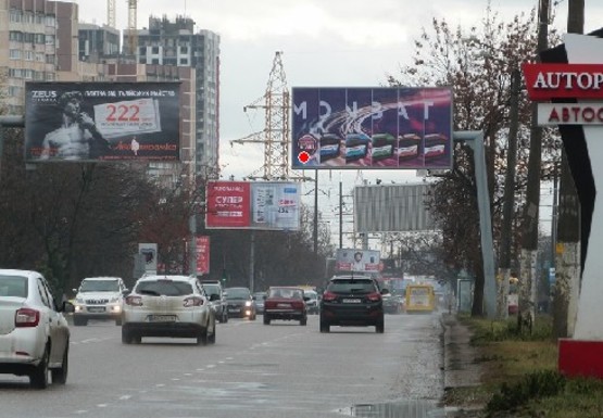 Фото рекламной плоскости по адресу Люстдорфская дорога, 97, напротив